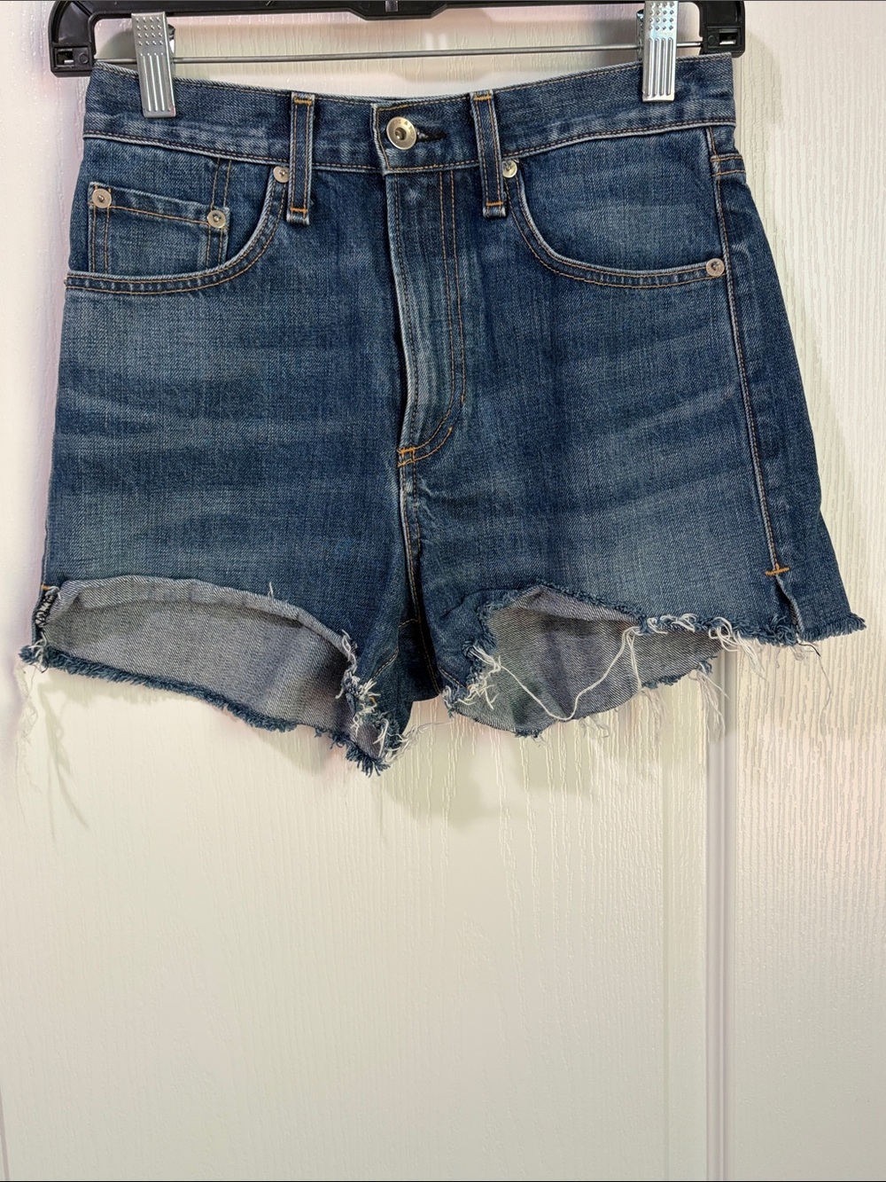 Rag & Bone Charlie High Rise Denim Cut Off Shorts